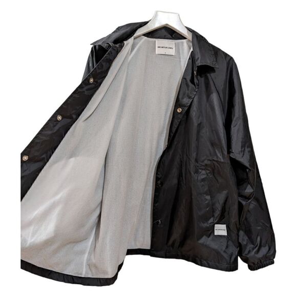 MKI MIYUKI ZOKU Men's Black Lightweight Button Snap Coach Jacket Size M - Picture 5 of 10